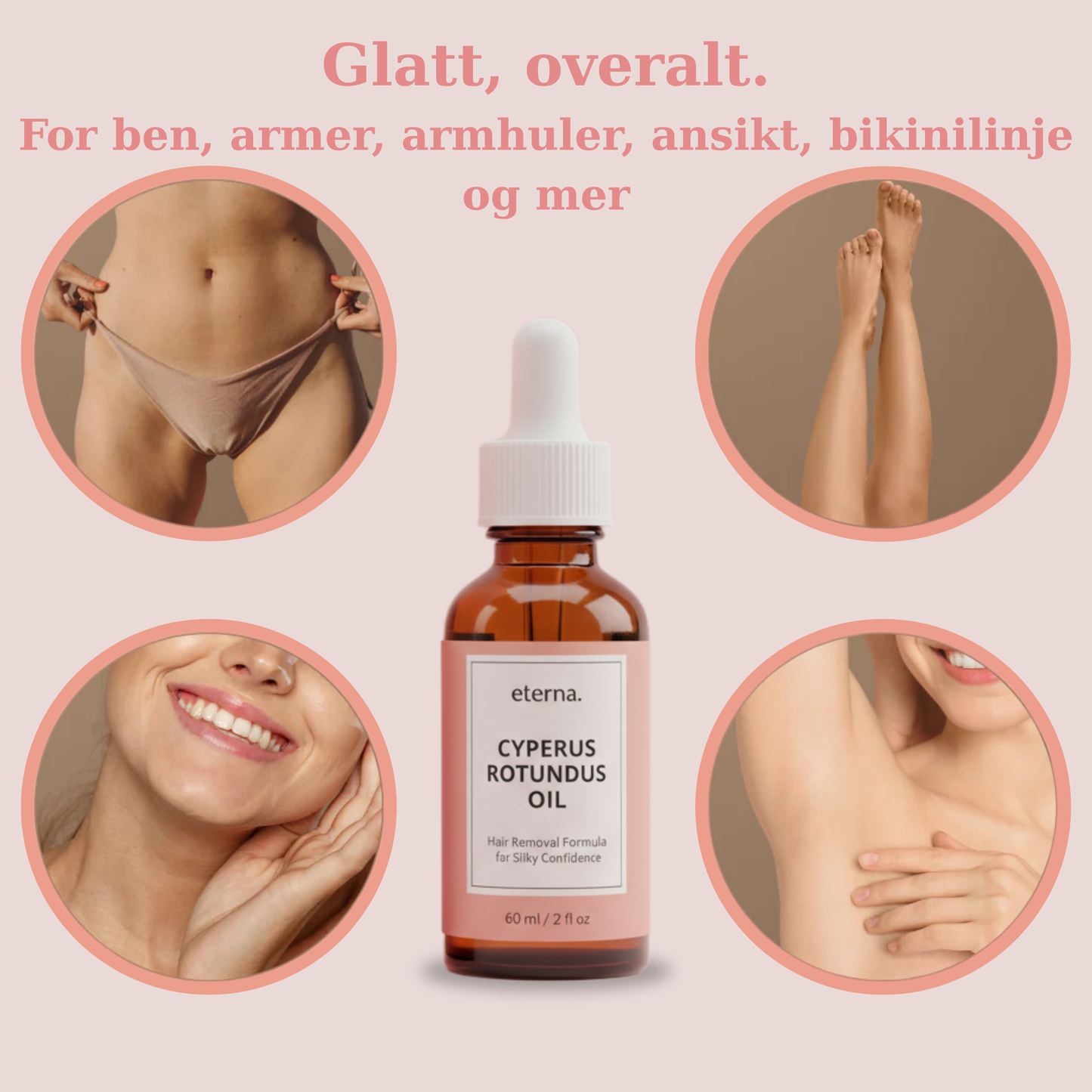 Hårfjerningsolje av Eterna
